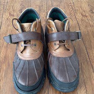 Polo by Ralph Lauren Brown and Tan Men's Boots - 10.5